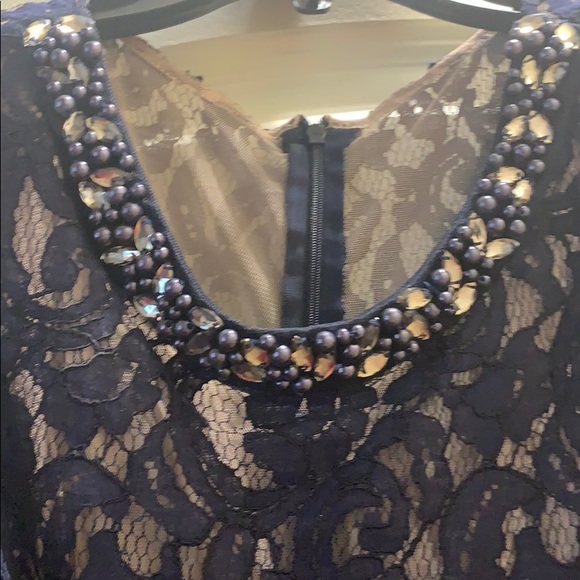 Plus size, navy blue with lace! - Picture 2 of 9